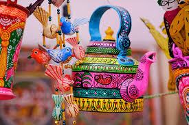 Hand painted tea kettle